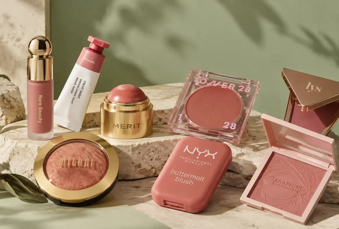a spread of popular cruetly-free blushes