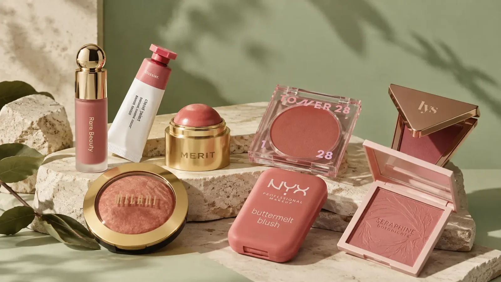a spread of popular cruetly-free blushes