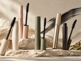 Minimalist collection of tubing mascara tubes and wands representing cruelty-free mascara picks for 2026.