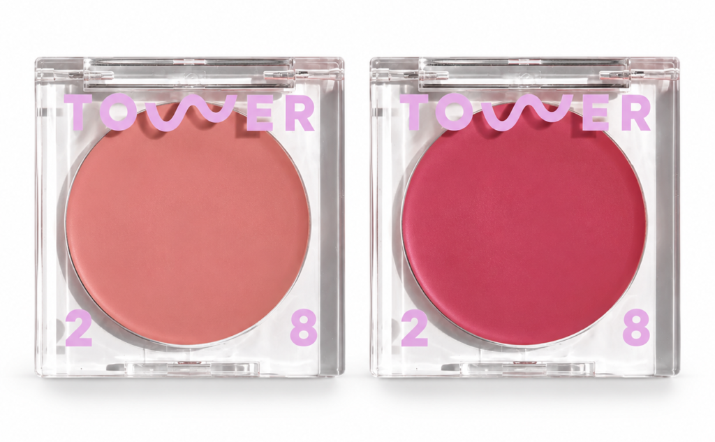 Tower 28 BeachPlease blush in shades Magic Hour (left) and After Hours (right)