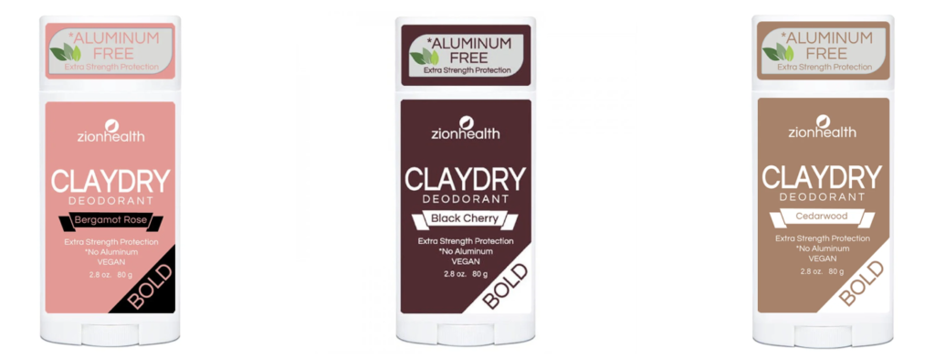Zion Health Clay Dry Deodorant